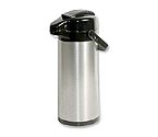 Oggi Lever Pumpmaster Satin Stainless Steel 1.9-Liter Coffee Carafe