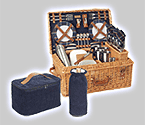 Photo of Windsor English Style Suitcase Picnic Basket for Four