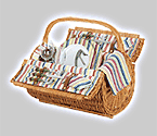 Photo of Barrel Riviera Edition Double Lid Rattan Picnic Basket for Two
