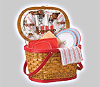 Photo of Catalina Rose Edition Willow & Bamboo Picnic Basket for Two