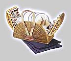 Photo of Picnic Time Sunshine Double Lid Rattan Picnic Basket for Four
