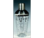 Recipe Plastic Cocktail Shaker Set - 3 Piece