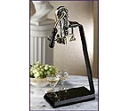 Rogar 0254 Estate Wine Opener Set - Antique Bronze with Absolute Black Granite Stand