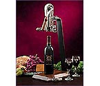 Rogar 0850 Champion Wine Opener Set - Antique Pewter with Hardwood Base