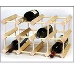 RTA Solid Pine Wine Rack - 12 Bottle