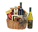 Traditional Wine & Gourmet Basket - Red Wine