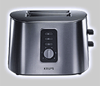 Krups TT6170 2-Slice Toaster - Brushed Stainless Steel
