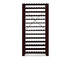 126-Bottle Swedish Pine Wine Rack in Mahogany Finish