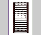 Photo of 126 Bottle Swedish Pine Wine Rack - Mahogany Finish