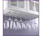 Large Under Cabinet Hanging Stemware Rack