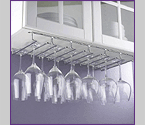 Large Under Cabinet Hanging Stemware Rack