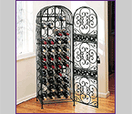 45 Bottle Wrought Iron Wine Jail