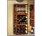 Cube Stack Wine Bottle & Wine Glass Racks