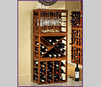 Cube Stack Wine Bottle & Wine Glass Racks