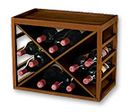 12 Bottle X Cube Stack Wine Rack