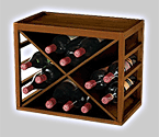 12 Bottle X Cube Stack Wine Rack