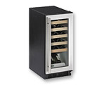 U-Line Origins 1115WCS-00 Wine Captain 24-Bottle Wine Cooler - Brushed Aluminum Door Trim, Right-Hand Door Hinge
