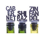 Varietal Bottle Stopper Set (Set of 3) - Cabernet, Shiraz & Zinfandel