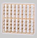 Photo of 8 Column 64 Individual Bottle Redwood Modular Wine Rack