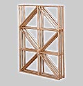 120 Bottle Redwood Diamond Bin Modular Wine Rack