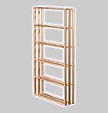 60 Bottle Redwood Wood Case Modular Wine Rack