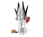 Vacu Vin WineMaster Corkscrew Wine Bottle Opener in Clear