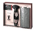 Vacu Vin Twister Wine Gift Set (Rapid Ice Silver, Twister, Crystal Pourer)