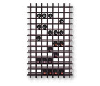 Cubby Wine Rack for 84 Bottles in Dark Stained Finish