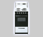 Summit WEM130DK 20 Inch Electric Range w/ Black Glass Oven Door