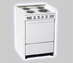 Summit WEM619R 24-inch Slide-in Electric Ranges - White