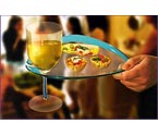 Metrokane Wine 'n Dine Buffet Plates & Glasses - Set of 6 (12 Pieces)