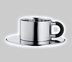WMF Kult Stainless Espresso Cup with Saucer