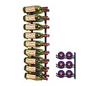 VintageView WS3 Series 3' Wall Mounted 18 Bottle Wine Racks