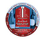 Final Touch Wine Wheel: Wine Temperature & Food Pairing Guide