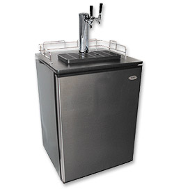 Photo of Haier HBF05EAVS Brewmaster Kegerator with Platinum Finish