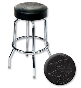 Photo of Harley-Davidson Flames Silhouette Bar Stool
