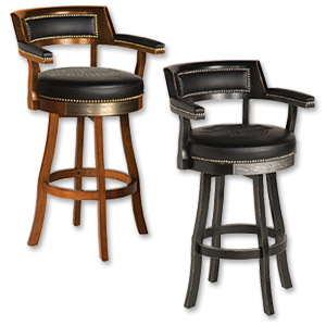 Photo of Harley-Davidson Bar & Shield Flames Bar Stools with Backrest