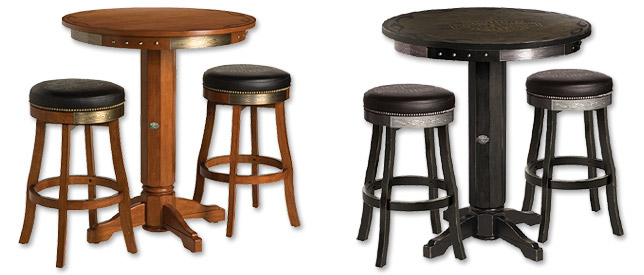 Photo of Harley-Davidson Bar & Shield Flames Pub Table & Bar Stool Set