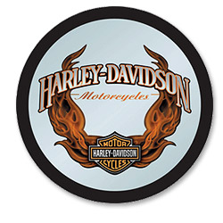 Photo of Harley-Davidson Bar & Shield Flames Mirror