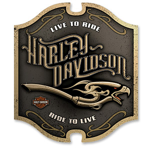 Photo of Harley-Davidson Eagle Pipes Pub Sign