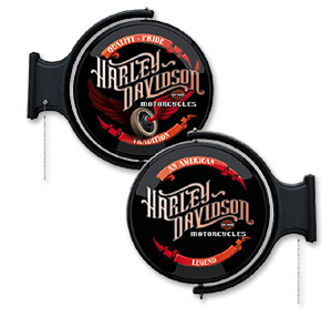 Photo of Harley-Davidson Winged Wheel Rotating Pub Light