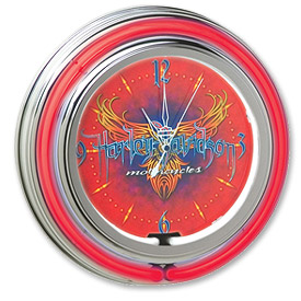 Photo of Harley-Davidson Extreme Pinstripe Neon Clock
