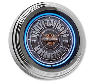 Photo of Harley-Davidson Motorcycles Bar & Shield Neon Clock