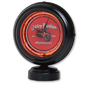Photo of Harley-Davidson Motorcycles Sunburst Table Top Neon Clock