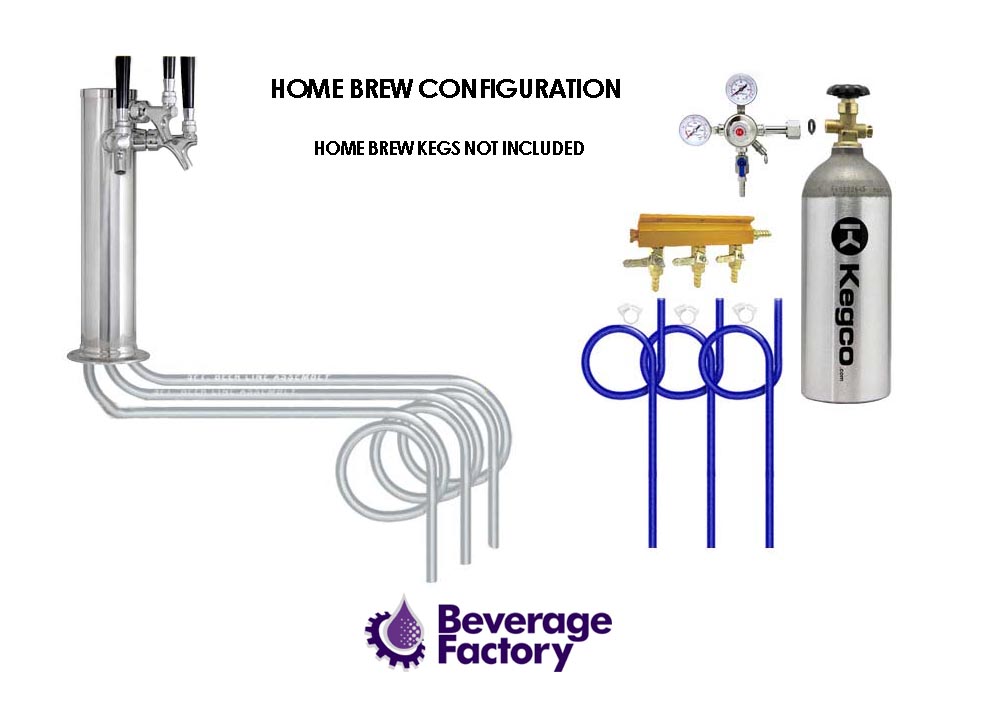 Marvel MO24BNS1RSX3HB Outdoor Keg Beer Dispenser XCLUSIVE 3 Faucet