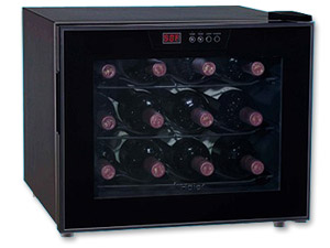 Photo of Haier HVT12ABB 12-Bottle Thermoelectric Wine Cooler