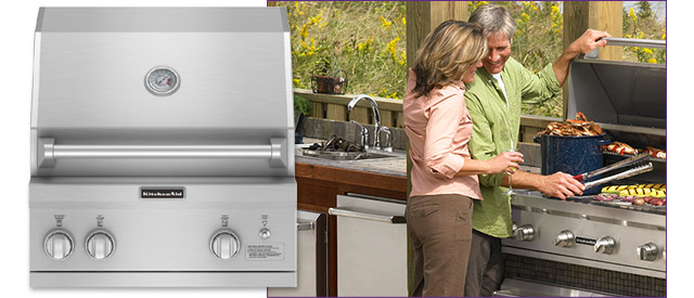 Photo of KitchenAid KBNS271TSS 27-inch Built-in Outdoor Gas Grill