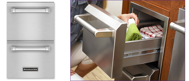 Photo of KitchenAid KBUU142TSS Built-in Utility Drawers
