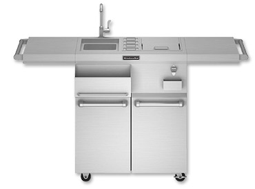Photo of Kitchenaid KFFU271TSS Freestanding Refreshment Center/Outdoor Serving Cart
