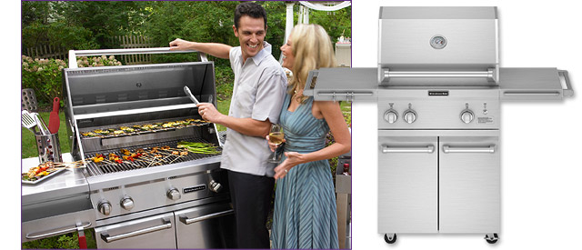 Photo of KitchenAid KFRS271TSS 27-inch Freestanding Outdoor Gas Grill